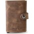 Miniwallet Vintage Kreditkartenetui Geldbörse RFID Leder 6,5 cm Variante oak
