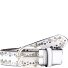 Nietengürtel Leder Variante offwhite | 75 cm