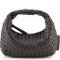  Greta Micro weave Handtasche Leder 20 cm Variante café