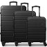  Miami 4 Rollen Kofferset 3-teilig mit Dehnfalte Variante black