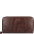  Donna Aurona Geldbörse RFID Leder 19 cm Variante dunkelbraun