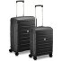 Starlight 3.0 4 Rollen Kofferset 2-teilig mit Dehnfalte Variante black Starlight 3.0 4 Rollen Kofferset 2-teilig mit Dehnfalte Variante black