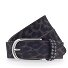  Leora Gürtel Leder Variante anthrazit schwarz | 90 cm