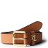  Logo Gürtel Leder Variante classic caramel | 75 cm