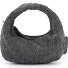  Greta Micro weave Handtasche Leder 20 cm Variante asphalte