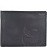  Nepal Geldbörse RFID Leder 12 cm Variante schwarz