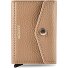  Enveloppe Geldbörse RFID Schutz Leder 10 cm Variante cappuccino