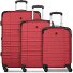  Amplar Evo 4 Rollen Kofferset 3-teilig mit Dehnfalte Variante ruby