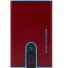  Blue Square Kreditkartenetui RFID Schutz Leder 6.5 cm Variante red