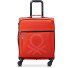  x Colors Benetton Color Block 4-Rollen Kabinentrolley 55 cm mit Dehnfalte Variante red