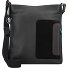  Umhängetasche Leder 22 cm Variante  black/pace