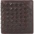 Woven Geldbörse Leder 11 cm Variante dunkelbraun Woven Geldbörse Leder 11 cm Variante dunkelbraun