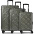  Florence 4 Rollen Kofferset 3-teilig mit Dehnfalte Variante olive