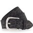  Gürtel Leder Variante anthrazit grau-schwarz | 80 cm