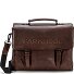  Memphis Aktentasche XXL 3 Fächer Leder 39 cm Variante dark brown