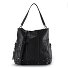  Embro Loverty Schultertasche 33 cm mit Dehnfalte Variante schwarz