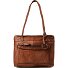  Urban Poets Schultertasche Leder 33 cm Variante cognac