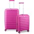  B-Flying 4 Rollen Kofferset 2-teilig mit Dehnfalte Variante fucsia