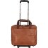  2-Rollen Businesstrolley Leder 40 cm Laptopfach Variante cognac/braun