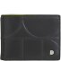  Up Geldbörse RFID Schutz Leder 11 cm Geldscheinklammer Variante black-bright yellow