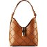  Goccia Schultertasche Leder 25 cm Variante brandy
