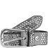  Nietengürtel Leder Variante hellgrau | 85 cm