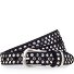  Nietengürtel Leder Variante black | 100 cm