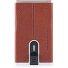  Black Square Kreditkartenetui RFID Leder 6 cm Variante cuoio