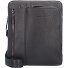  Black Square Umhängetasche Leder 24 cm Variante testa di moro