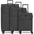 Essentials 12 THREE SET 4 Rollen Kofferset 3-teilig mit Dehnfalte Variante black2 Essentials 12 THREE SET 4 Rollen Kofferset 3-teilig mit Dehnfalte Variante black2