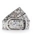  Nietengürtel Leder Variante offwhite | 100 cm