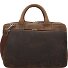  Retro Colmar Aktentasche Leder 40 cm Laptopfach Variante dunkelbraun