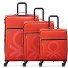 x United Colors of Benetton Color Block 4-Rollen Kofferset 3 tlg. Variante red x United Colors of Benetton Color Block 4-Rollen Kofferset 3 tlg. Variante red
