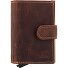  Vintage Geldbörse RFID Schutz Leder 8 cm Variante brown