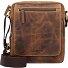 Vintage Umhängetasche Leder 20 cm Variante brown