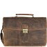 Vintage Aktentasche Leder 40 cm Laptopfach Variante braun Vintage Aktentasche Leder 40 cm Laptopfach Variante braun