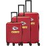  travelite x NFL 4 Rollen Kofferset 3-teilig mit Dehnfalte Variante kansas city chiefs