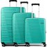  Roadrush 4 Rollen Kofferset 3-teilig mit Dehnfalte Variante aqua turquoise