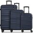  Essentials 16 3-SET 4 Rollen Kofferset 3-teilig Variante dark-Blue