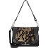  Schultertasche Leder 26 cm Variante cioccolato+oro+t-nero