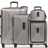  Essentials14 4-Rollen Kofferset Beautycase 4tlg mit Dehnfalte Laptopfach Variante coffee grey metallic