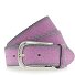  Gürtel Leder Variante pink-silver | 75 cm