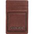  PT16-08536 Kreditkartenetui Leder 7 cm mit Geldscheinklammer Variante brown