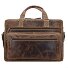  Vintage Aktentasche Leder 43 cm Laptopfach Variante brown