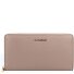  Metallic Soft Geldbörse Leder 18 cm Variante warm taupe