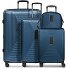  Essentials 14 4-Rollen Kofferset + Beautycase 4 tlg. mit Dehnfalte Variante dark blue metallic