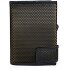 Kreditkartenetui RFID Leder 7 cm Variante schwarz-gelb Kreditkartenetui RFID Leder 7 cm Variante schwarz-gelb