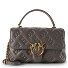  Love Lady Handtasche Leder 26 cm Variante grigio asfalto 1 - antique gold