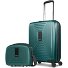  Essentials 14 Kofferset 2 tlg. Kabinentrolley mit Dehnfalte & Beautycase Variante pearl-green metallic