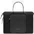  Lyra Aktentasche Leder 42 cm Laptopfach mit Dehnfalte Variante black